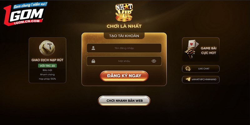 NHATVIP nằm trong top cổng game giải trí trực tuyến hàng đầu tại Việt Nam