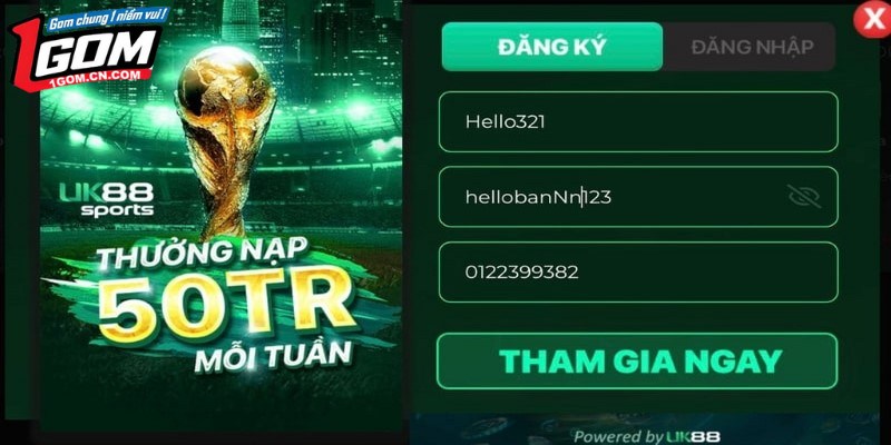 Hướng dẫn đăng ký tài khoản chơi tại nhà cái rất tiện lợi