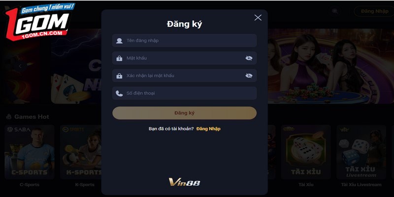 Mở ID hội viên, tham gia cùng nhà cái chất lượng hàng đầu