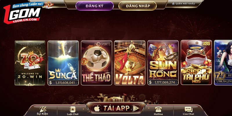 Kho game giải trí đa dạng và luôn được cập nhật liên tục